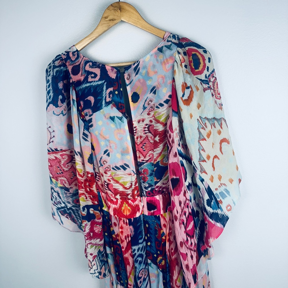 Farm Rio Boboikat Maxi Dress Size Small Abstract - Picture 5 of 13